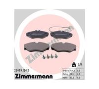 Kit Pastiglie Freno Freno A Disco Zimmermann 23099.180.2 per Renault