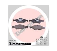 Kit Pastiglie Freno Freno A Disco Zimmermann 23200.185.1 per Ford