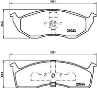 HELLA 8DB 355 007-941 Kit pastiglie freni