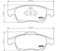 HELLA 8DB 355 014-791 Kit pastiglie freni
