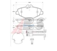 KIT PASTIGLIE FRENO MERCEDES-BENZ E-CLASS T-Model (S211) E-CLASS (W211) E-CLASS