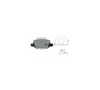 KIT PASTIGLIE FRENO MERCEDES CLASSE A- CLASSE B(TEXTAR 2313805)
