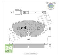 Kit Pastiglie freno Metelli per AUDI A3 SEAT LEON SKODA OCTAVIA VW GOLF VIII CA