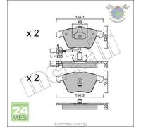 Kit Pastiglie freno Metelli per AUDI ALLROAD A6