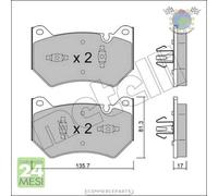 Kit Pastiglie freno Metelli per AUDI Q5 bkq