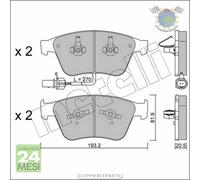 Kit Pastiglie freno Metelli per BENTLEY CONTINENTAL blf