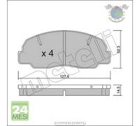 Kit Pastiglie freno Metelli per BERTONE FREECLIMBER DAIHATSU WILDCAT/ROCKY FERO