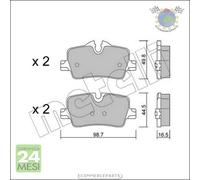 Kit Pastiglie freno Metelli per BMW 3 G20 G80 G28 320 318 316 4 G23 G83 420 G22