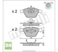Kit Pastiglie freno Metelli per BMW Z4 E89 sDrive X1 E84 xDrive 3 E93 335 330 E