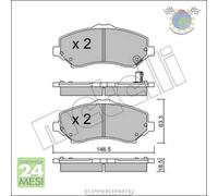 Kit Pastiglie freno Metelli per CHRYSLER GRAND VOYAGER V DODGE JOURNEY FIAT FRE