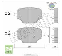 Kit Pastiglie freno Metelli per CITROEN BERLINGO FIAT DOBLO OPEL COMBO E PEUGEO