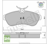 Kit Pastiglie freno Metelli per CITROEN C3 I C2