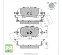 Kit Pastiglie freno Metelli per CITROEN C4 III X DS OPEL MOKKA PEUGEOT 2008 208
