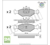 Kit Pastiglie freno Metelli per FIAT FIORINO ELBA DUNA INNOCENTI
