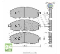 Kit Pastiglie freno Metelli per HYUNDAI H-1