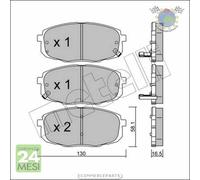 Kit Pastiglie freno Metelli per HYUNDAI i30 KIA CARENS CEE'D PRO