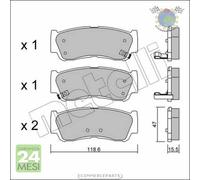 Kit Pastiglie freno Metelli per HYUNDAI SANTA FE