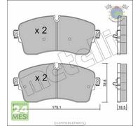 Kit Pastiglie freno Metelli per JAGUAR E-PACE LAND ROVER RANGE EVOQUE DISCOV bld