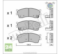 Kit Pastiglie freno Metelli per KIA SEPHIA CLARUS CARENS SHUMA RIO
