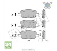 Kit Pastiglie freno Metelli per KIA SORENTO bl1