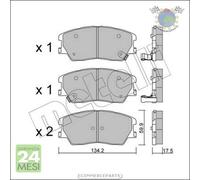 Kit Pastiglie freno Metelli per KIA SOUL