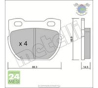 Kit Pastiglie freno Metelli per LAND ROVER DEFENDER bcz