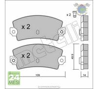 Kit Pastiglie freno Metelli per LOTUS ESPRIT RENAULT ESPACE FUEGO 25 21 18 5 TA