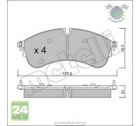Kit Pastiglie freno Metelli per MAN TGE VW CRAFTER GRAND bks