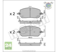 Kit Pastiglie freno Metelli per MERCEDES CLASSE C 300 GLC 220d 200