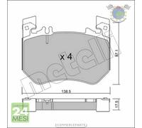 Kit Pastiglie freno Metelli per MERCEDES CLASSE S 680 580 500 450 400 350 GLC 2