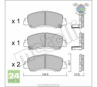 Kit Pastiglie freno Metelli per MITSUBISHI ECLIPSE bk7