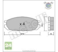 Kit Pastiglie freno Metelli per NISSAN PATROL bda