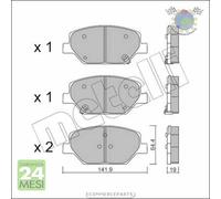 Kit Pastiglie freno Metelli per OPEL INSIGNIA B bkt