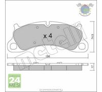 Kit Pastiglie freno Metelli per PORSCHE 911 blg