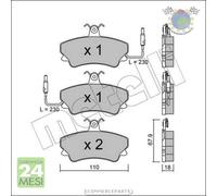 Kit Pastiglie freno Metelli per RENAULT ESPACE