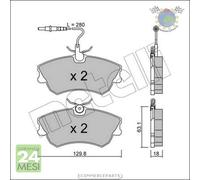 Kit Pastiglie freno Metelli per RENAULT ESPACE bbx
