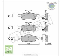 Kit Pastiglie freno Metelli per TOYOTA YARIS ben
