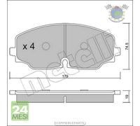 Kit Pastiglie freno Metelli per VW ATLAS
