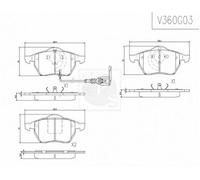 Kit pastiglie freno PER Audi A6 2.8 140 KW 190 CV