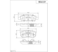 Kit pastiglie freno PER Dodge Avenger 3.6 211 KW 287 CV