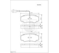 Kit pastiglie freno PER Fiat Ducato Autobus 2.0 BiPower 81 KW 110 CV