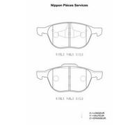 Kit pastiglie freno PER Ford C-Max 1.6 TdCi 66 KW 90 CV