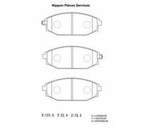 Kit pastiglie freno PER Hyundai Galloper I 2.5 TD intercooler 70 KW 95 CV