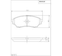 Kit pastiglie freno PER Mitsubishi Pajero Mini 0.7 4WD 47 KW 64 CV