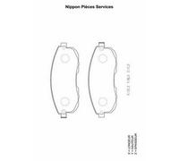 Kit pastiglie freno PER Nissan Pulsar 2 Vol/ 1.5 dCi 81 KW 110 CV