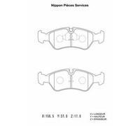 Kit pastiglie freno PER Vauxhall Cavalier MK III 2 Vol/ 1.7 TD 60 KW 82 CV
