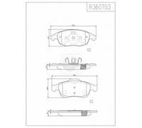 Kit pastiglie freno PER Renault Rapid / 1.4 43 KW 58 CV