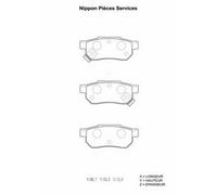 Kit pastiglie freno PER Rover 400 2 Vol/ 420 Si Lux 100 KW 136 CV