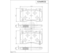 Kit pastiglie freno PER Saab 45421 2.0 TTiD 140 KW 190 CV