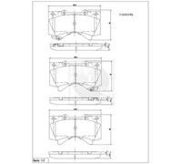 Kit pastiglie freno PER Toyota Land Cruiser 200 4.7 V8 202 KW 275 CV